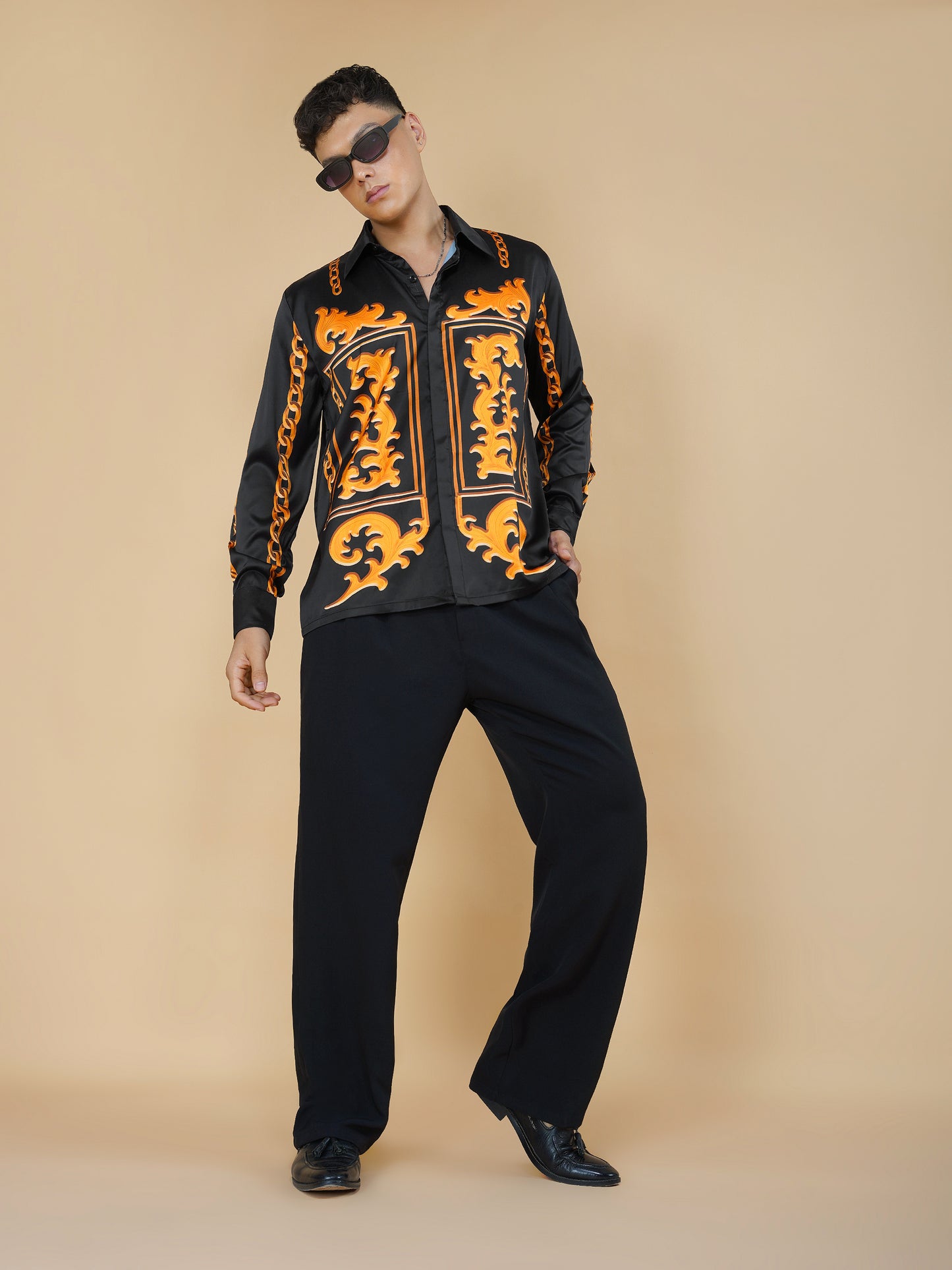 OPULENT SINS – Premium Soft Satin Party Shirt