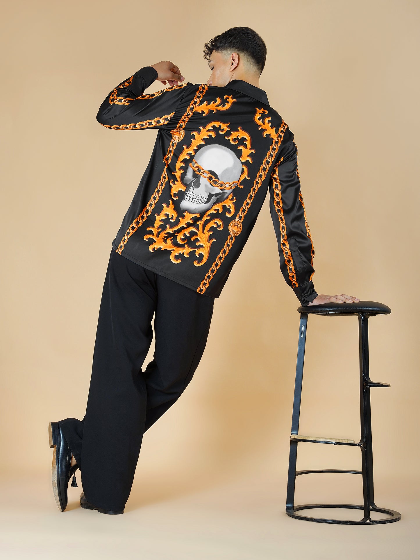 OPULENT SINS – Premium Soft Satin Party Shirt