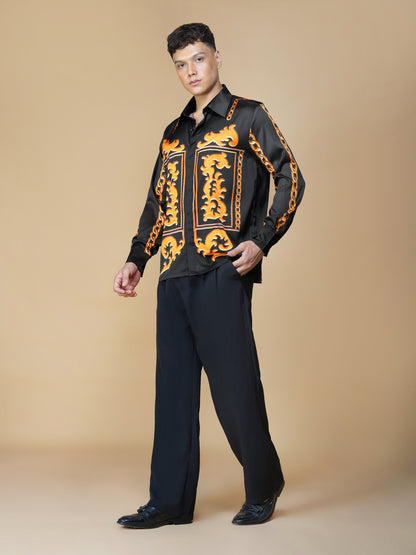 OPULENT SINS – Premium Soft Satin Party Shirt
