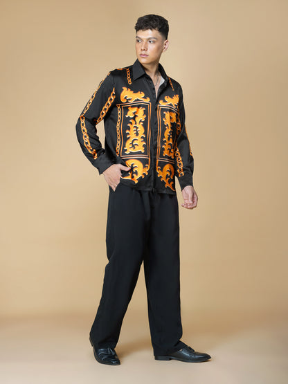 OPULENT SINS – Premium Soft Satin Party Shirt