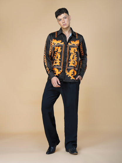 OPULENT SINS – Premium Soft Satin Party Shirt