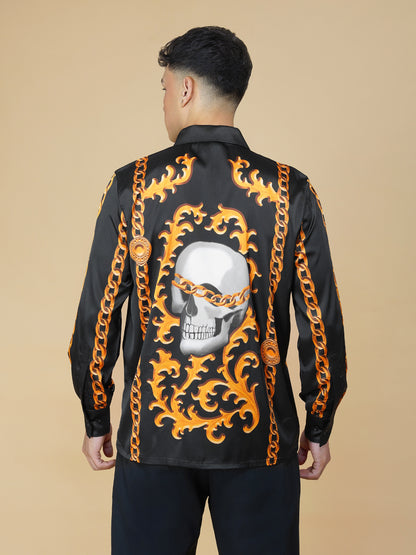 OPULENT SINS – Premium Soft Satin Party Shirt