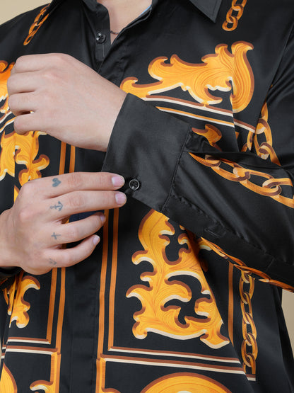 OPULENT SINS – Premium Soft Satin Party Shirt