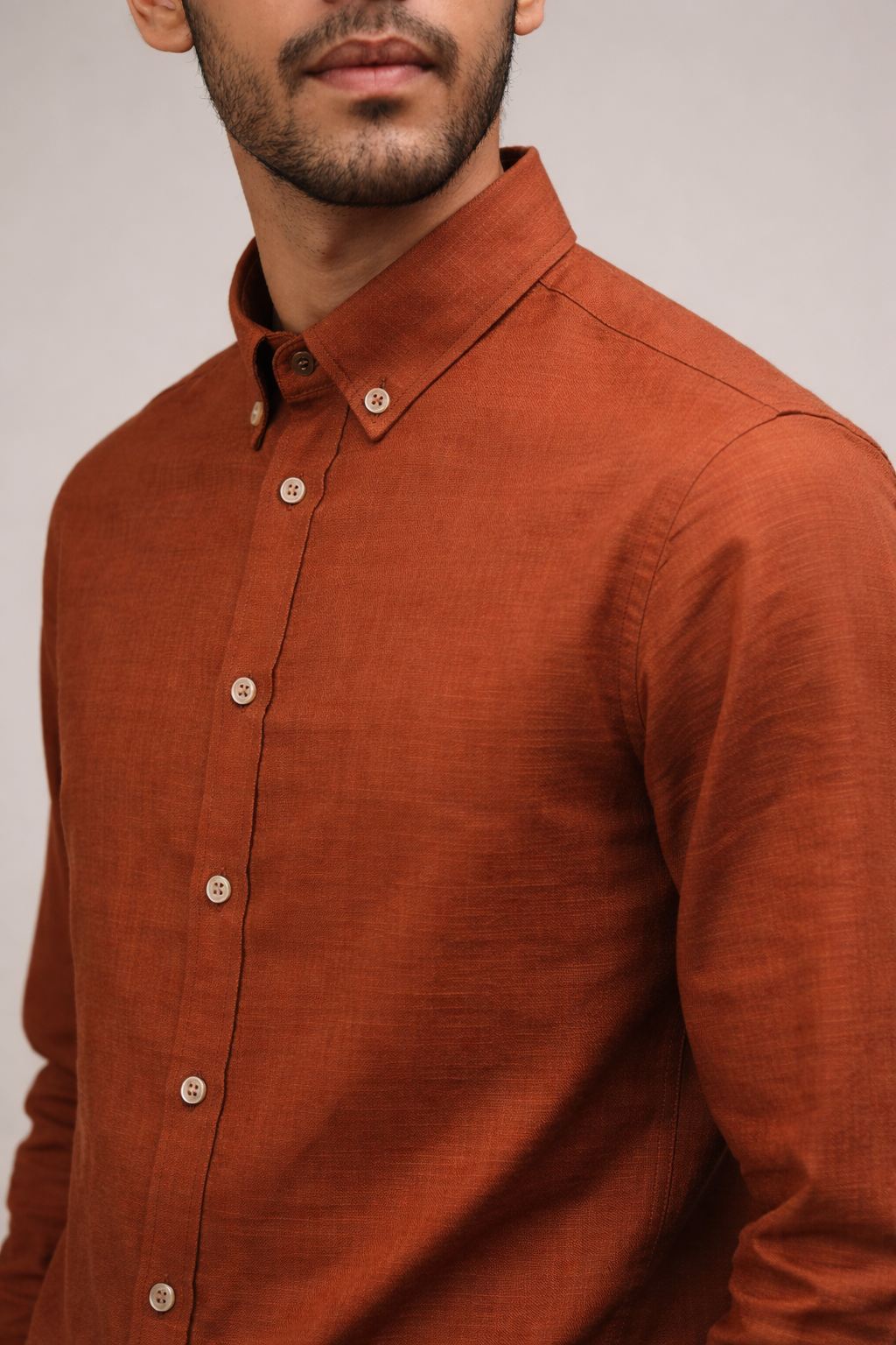 Rust Coast Linen Shirt