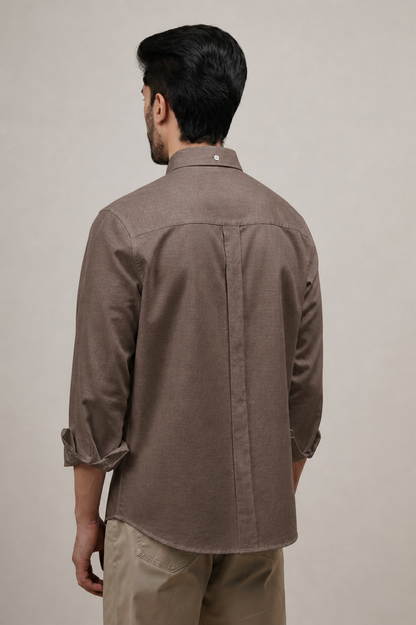 Burnt Clay Linen Shirt
