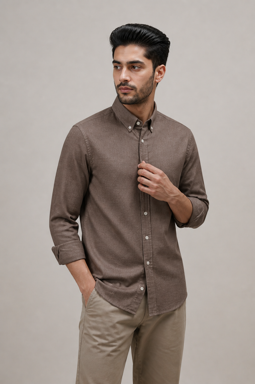 Burnt Clay Linen Shirt