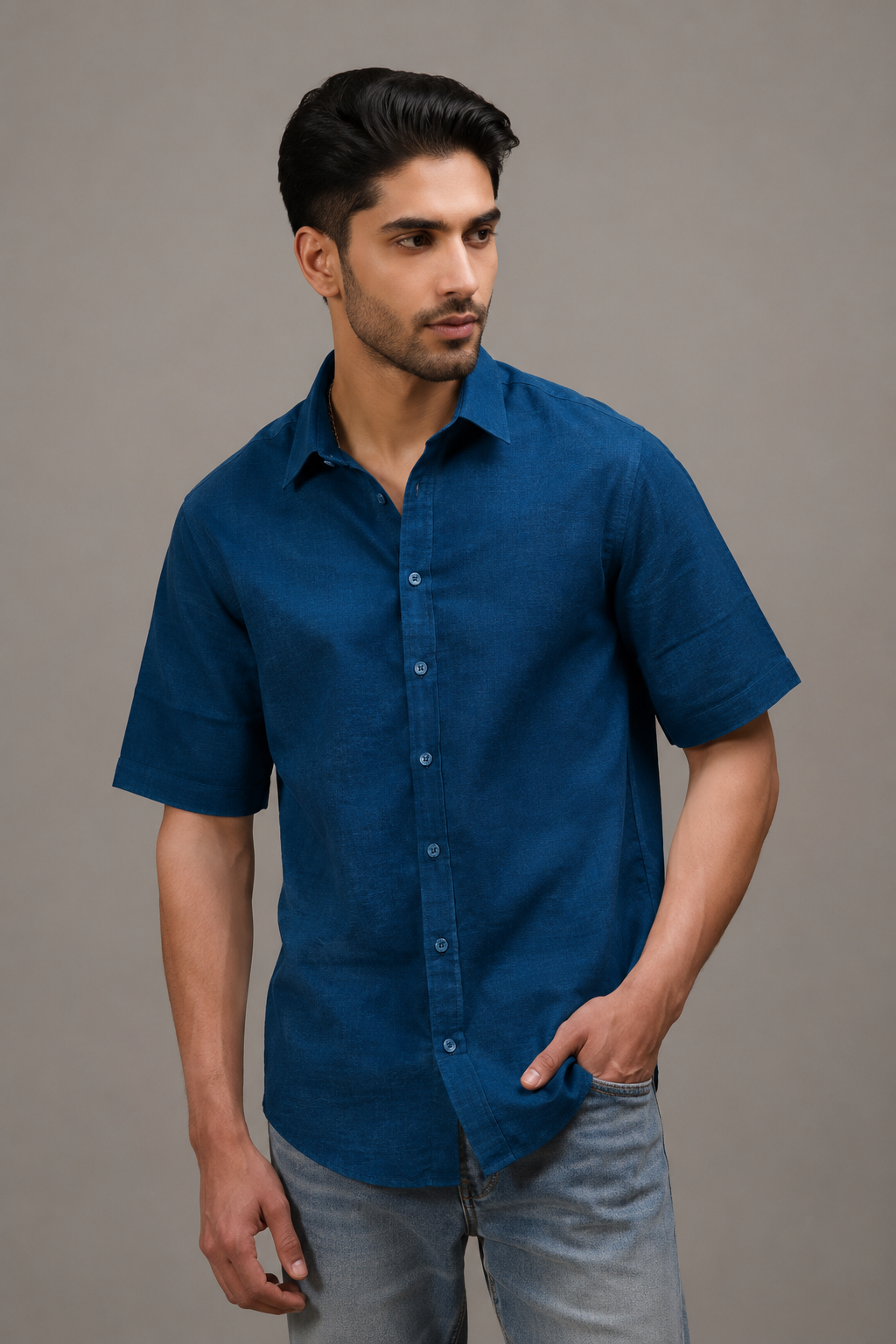 Night Tide Linen Shirt