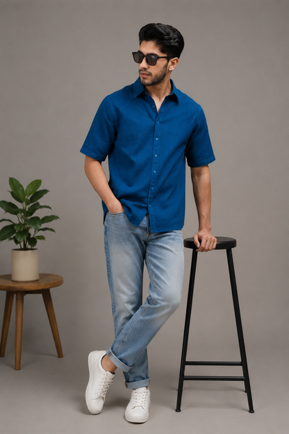 Night Tide Linen Shirt