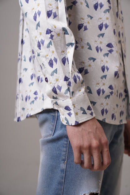 Regular Fit ‘Floral Elegance’ Print Shirt