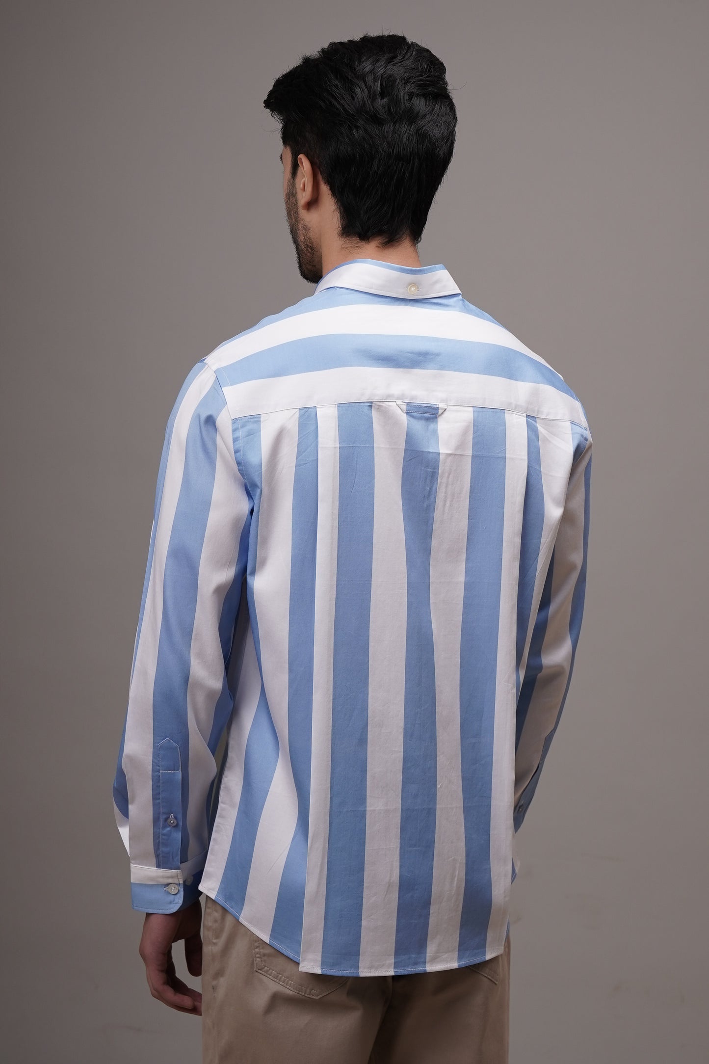 Classic Fit Striped Cotton Shirt