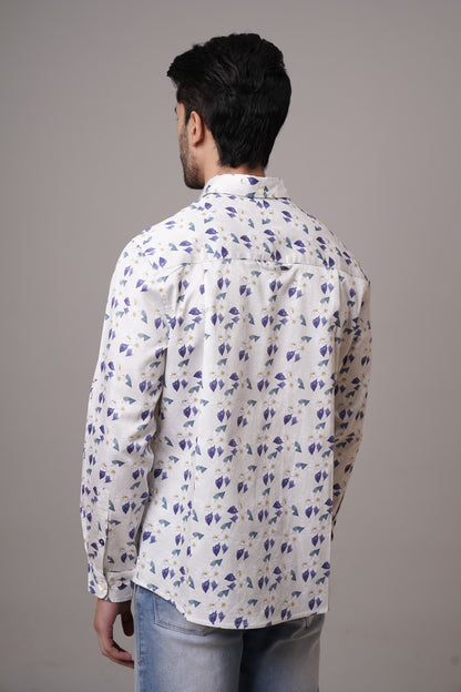 Regular Fit ‘Floral Elegance’ Print Shirt