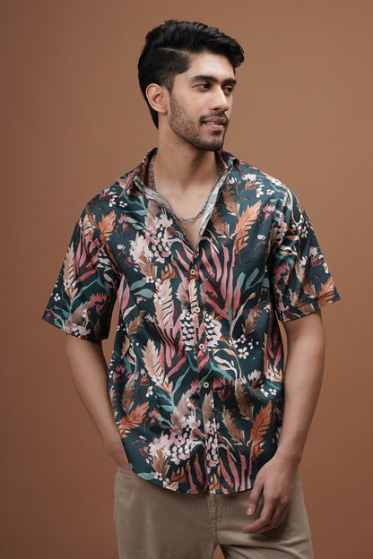 Regular Fit ‘Rustic Flora’ Print Shirt