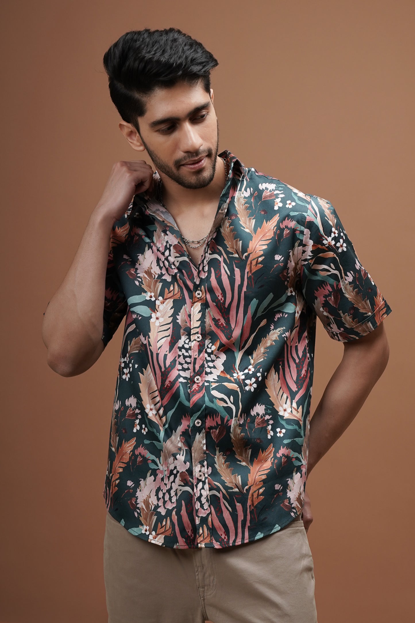 Regular Fit ‘Rustic Flora’ Print Shirt