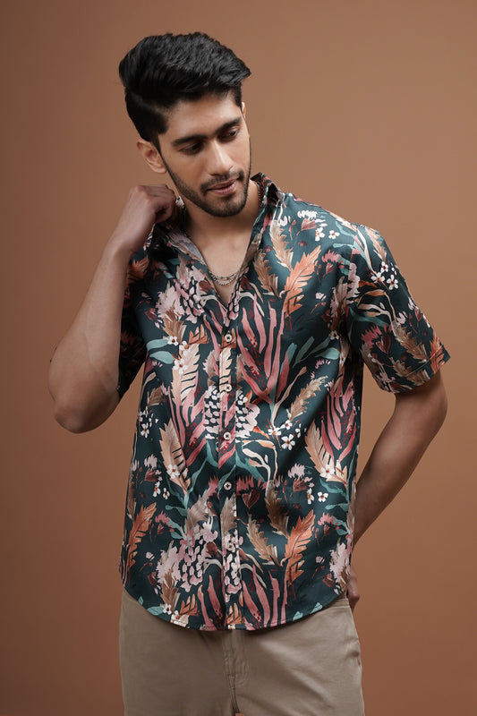 Regular Fit ‘Rustic Flora’ Print Shirt