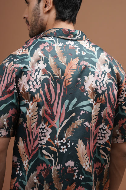 Regular Fit ‘Rustic Flora’ Print Shirt