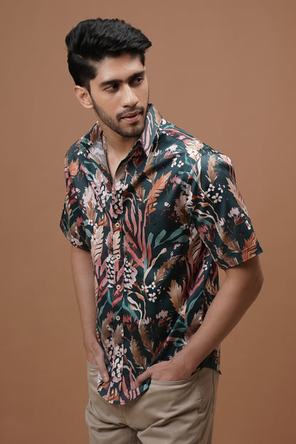 Regular Fit ‘Rustic Flora’ Print Shirt