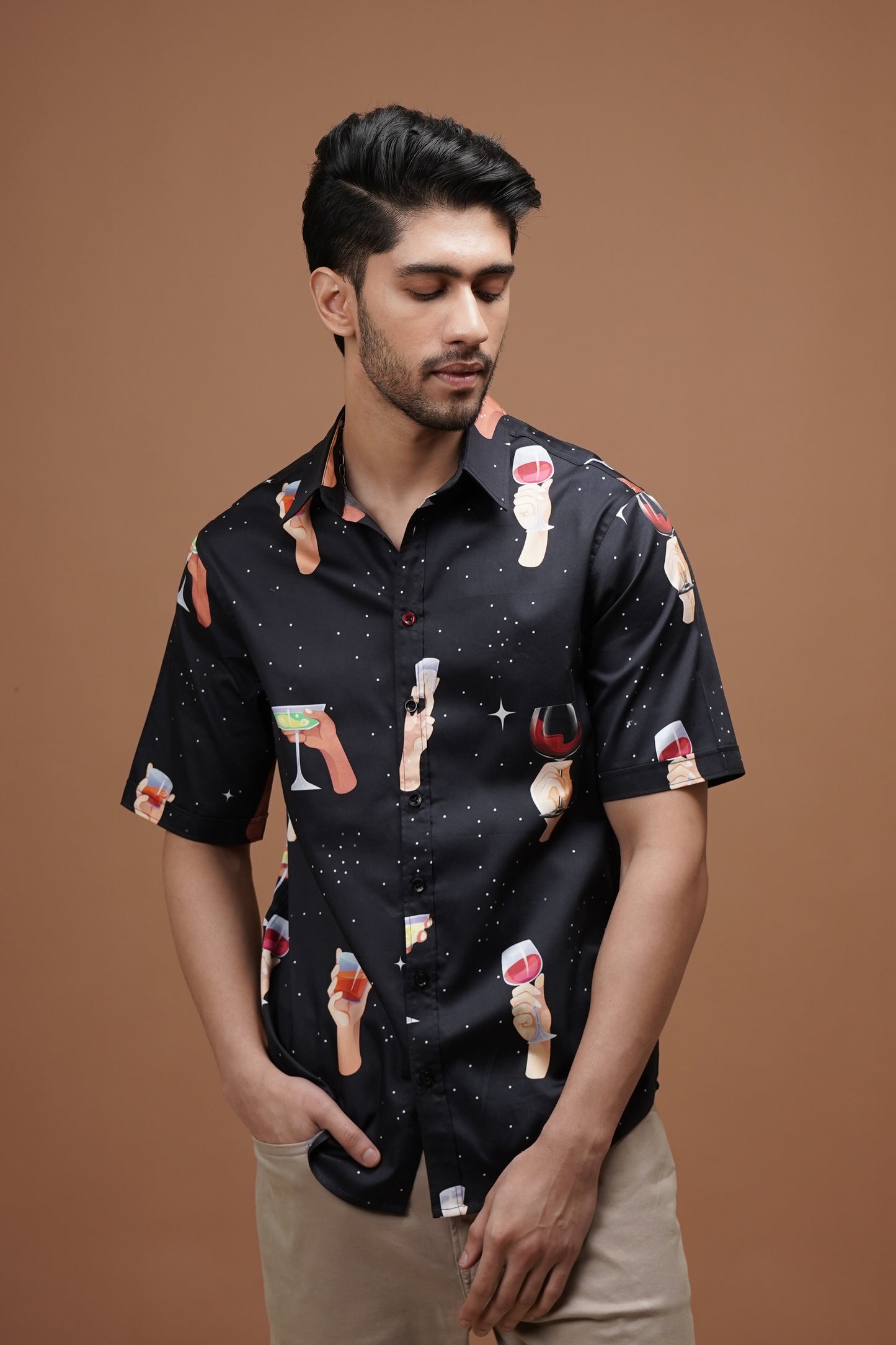 Regular Fit ‘High Spirits’ Print Shirt