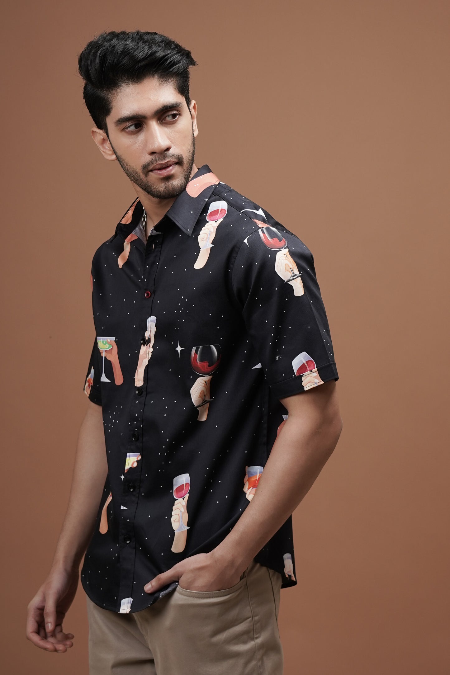 Regular Fit ‘High Spirits’ Print Shirt