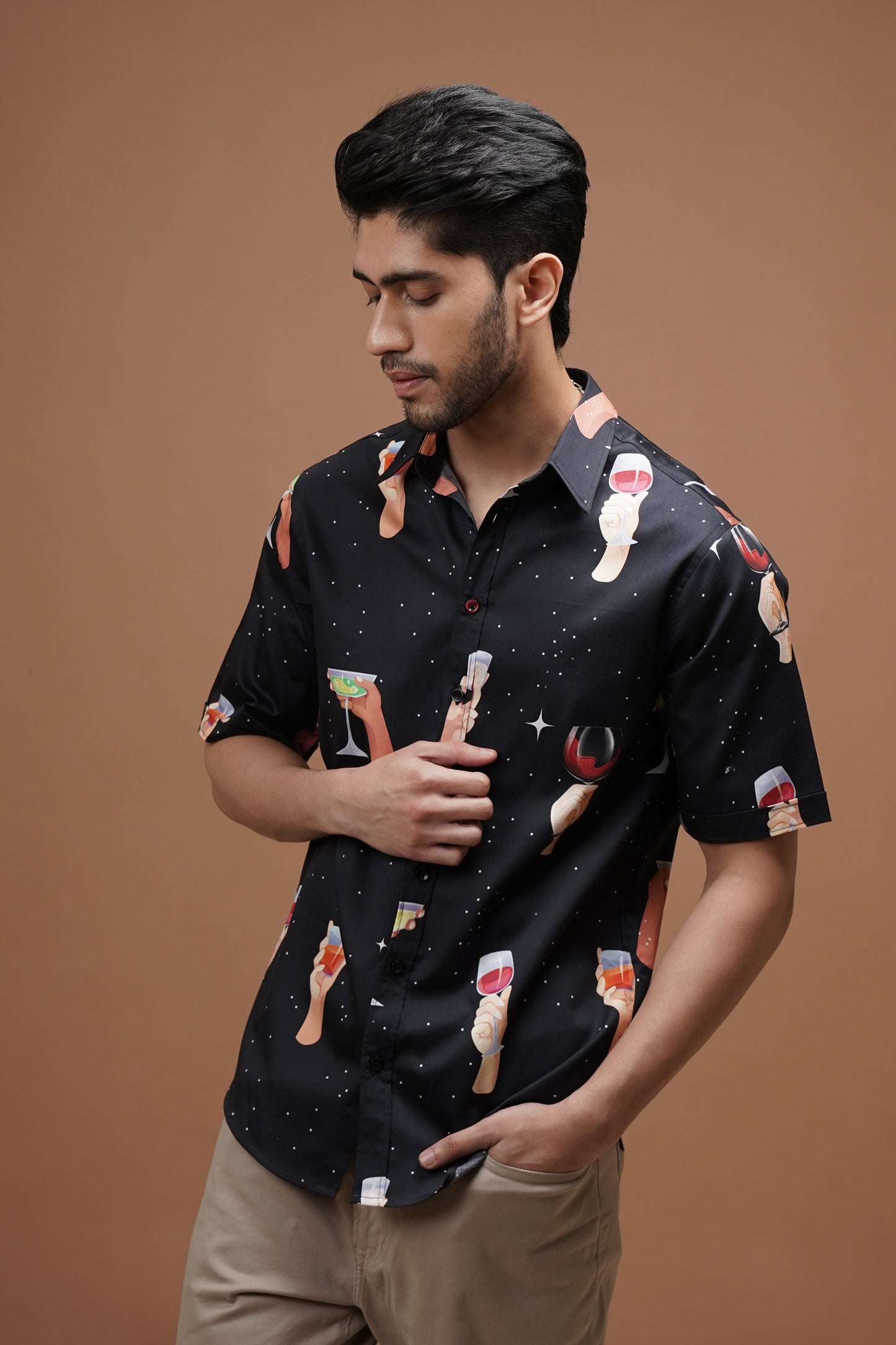 Regular Fit ‘High Spirits’ Print Shirt