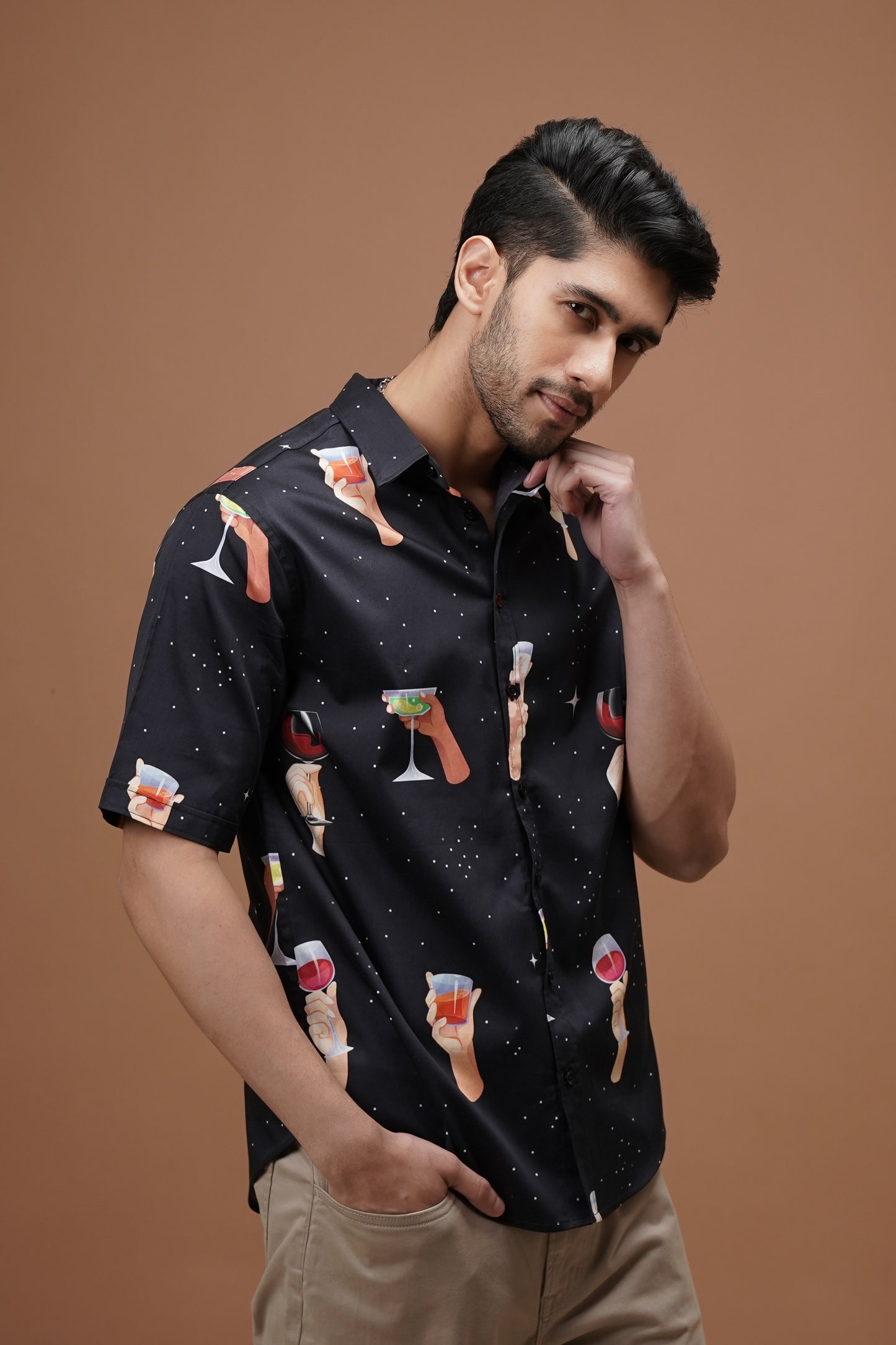 Regular Fit ‘High Spirits’ Print Shirt