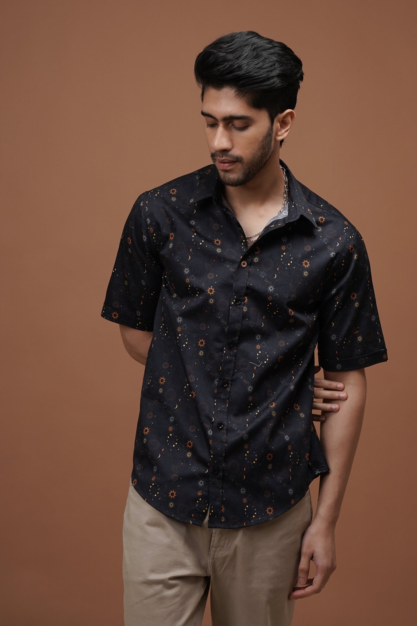 Regular Fit ‘Celestial Dreams’ Print Shirt