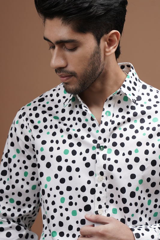 Dotted Daze - Cotton Print Shirt