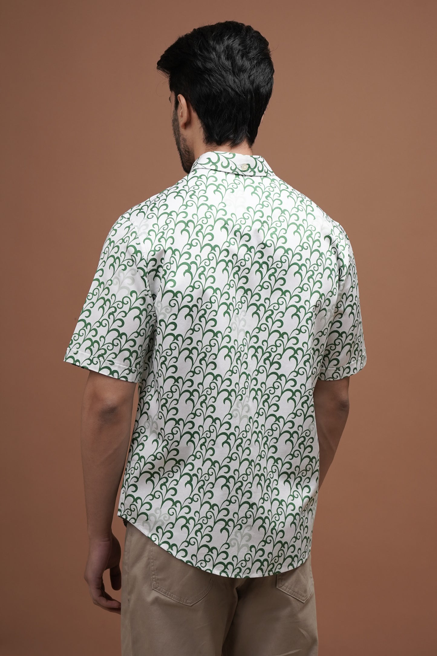 Regular Fit ‘Leafy Serenade’ Print Shirt