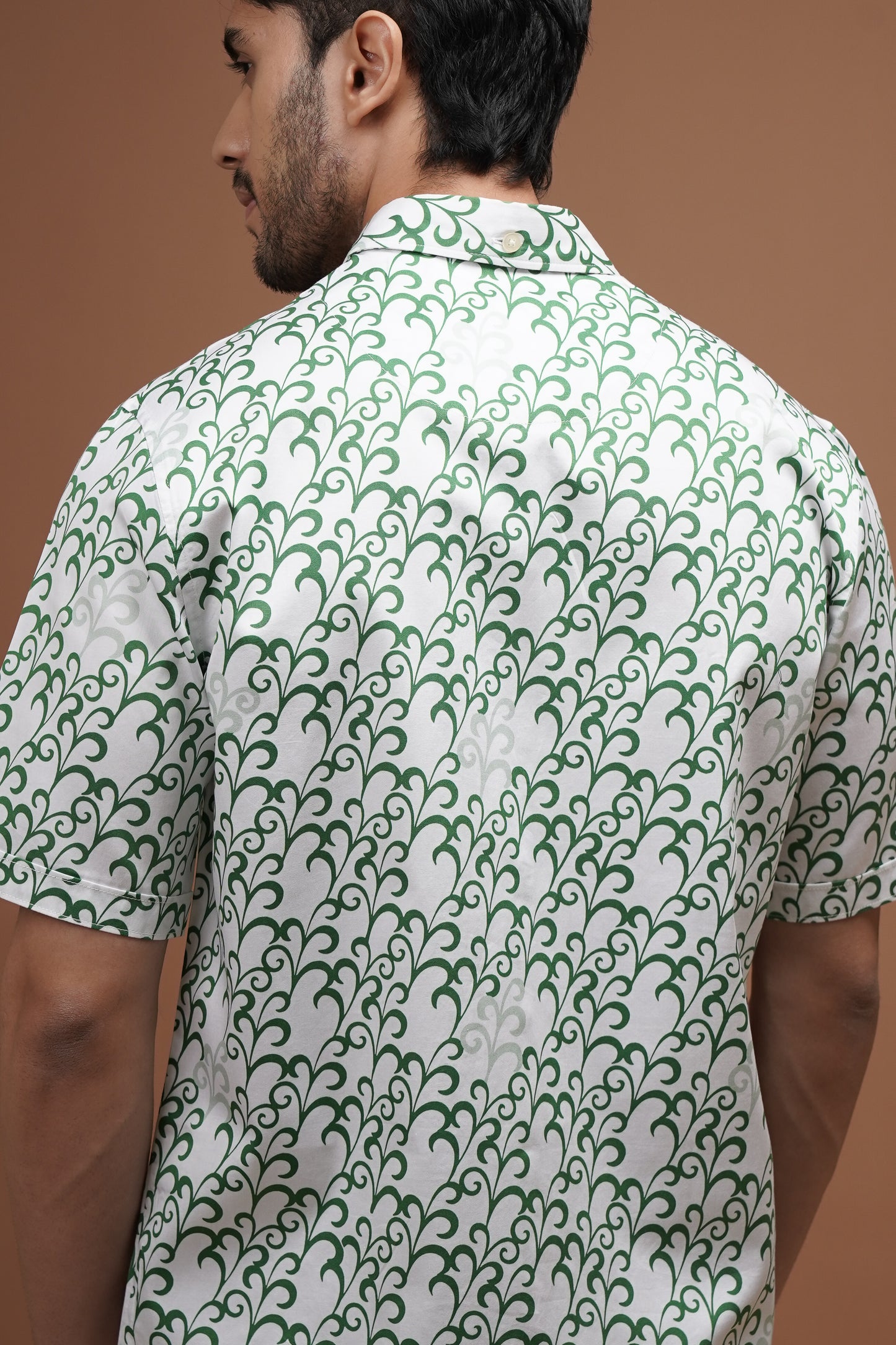 Regular Fit ‘Leafy Serenade’ Print Shirt