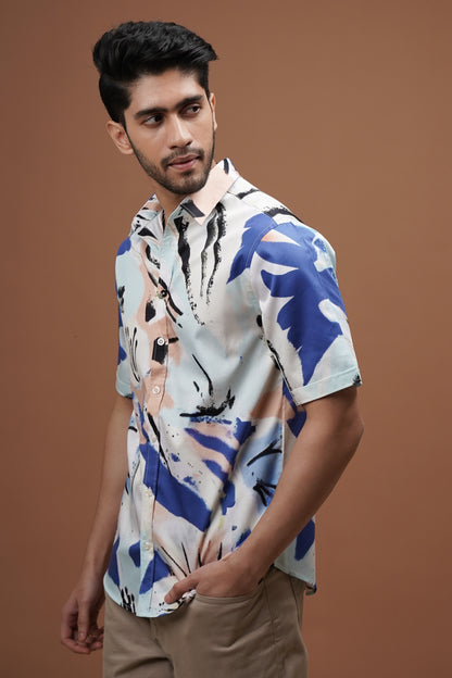 Verdant Bloom - Cotton Print Shirt