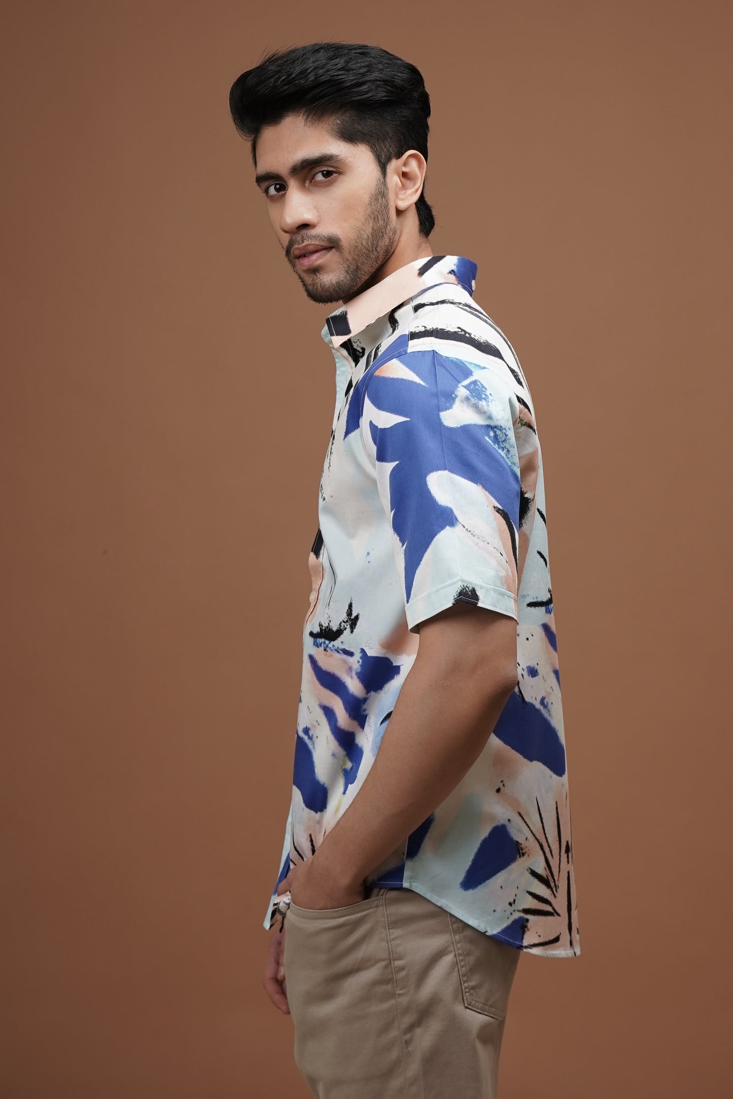 Verdant Bloom - Cotton Print Shirt