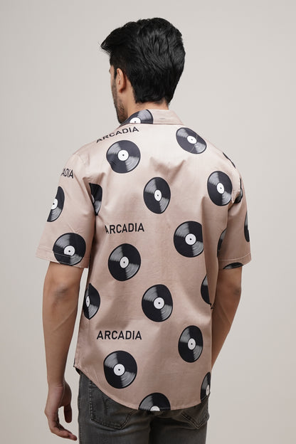 Regular Fit ‘Paradise Spinners’ Print Shirt