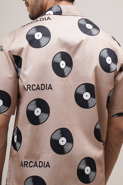 Regular Fit ‘Paradise Spinners’ Print Shirt