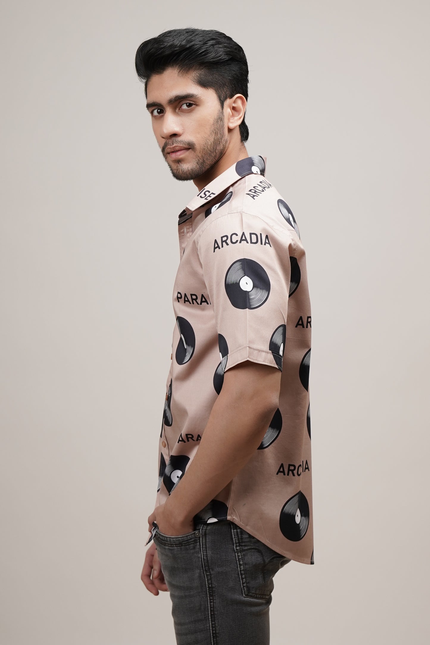 Regular Fit ‘Paradise Spinners’ Print Shirt