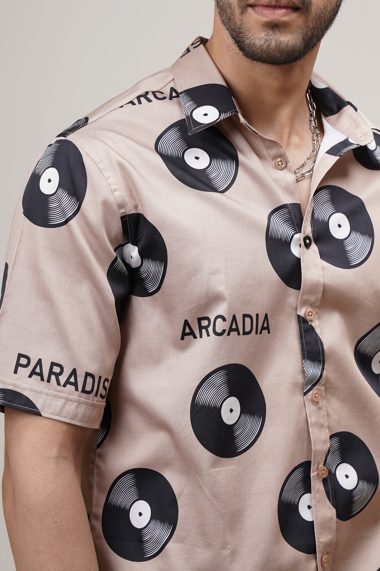 Regular Fit ‘Paradise Spinners’ Print Shirt