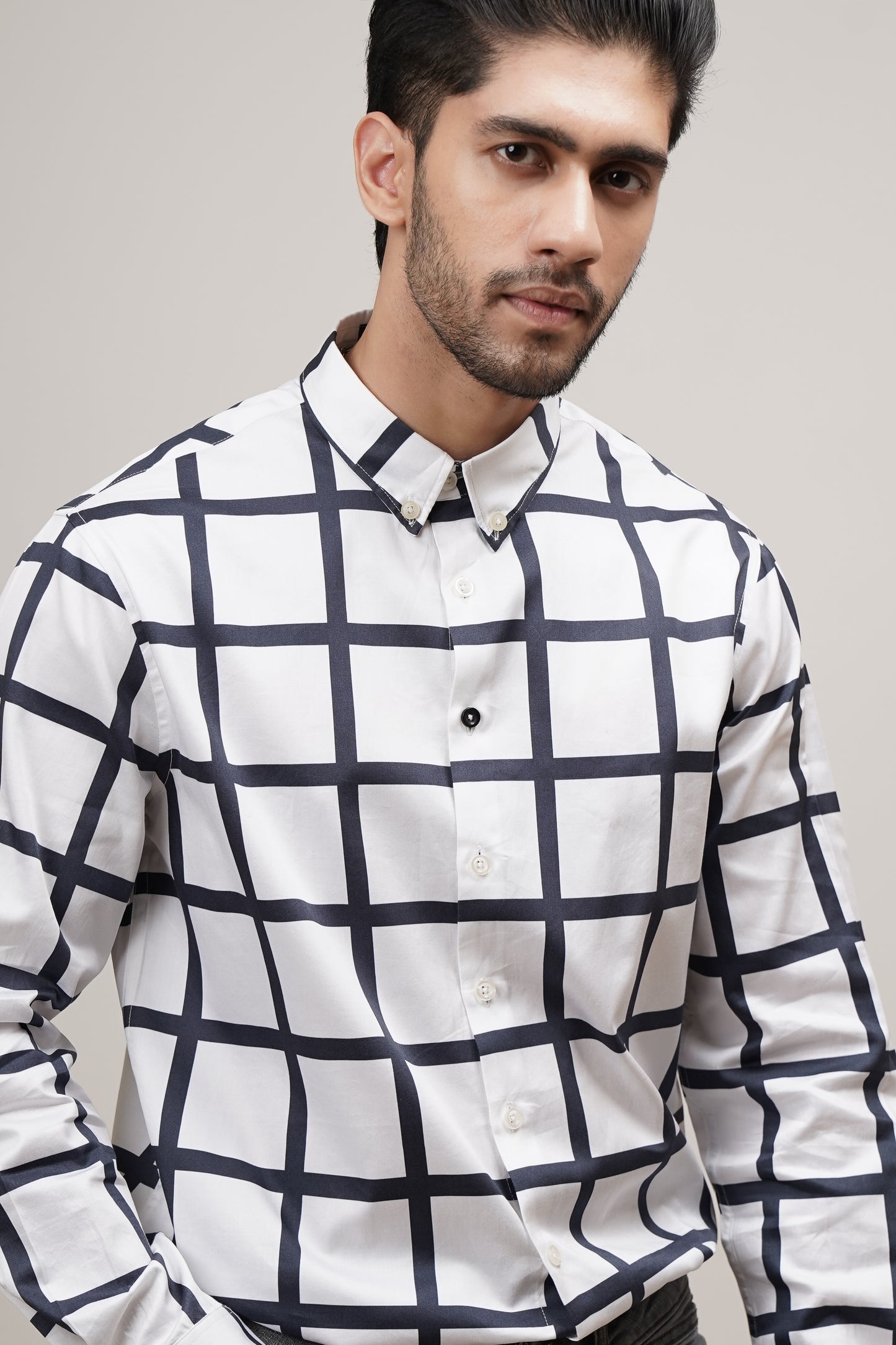 Regular Classic Fit Checkered Cotton Shirt