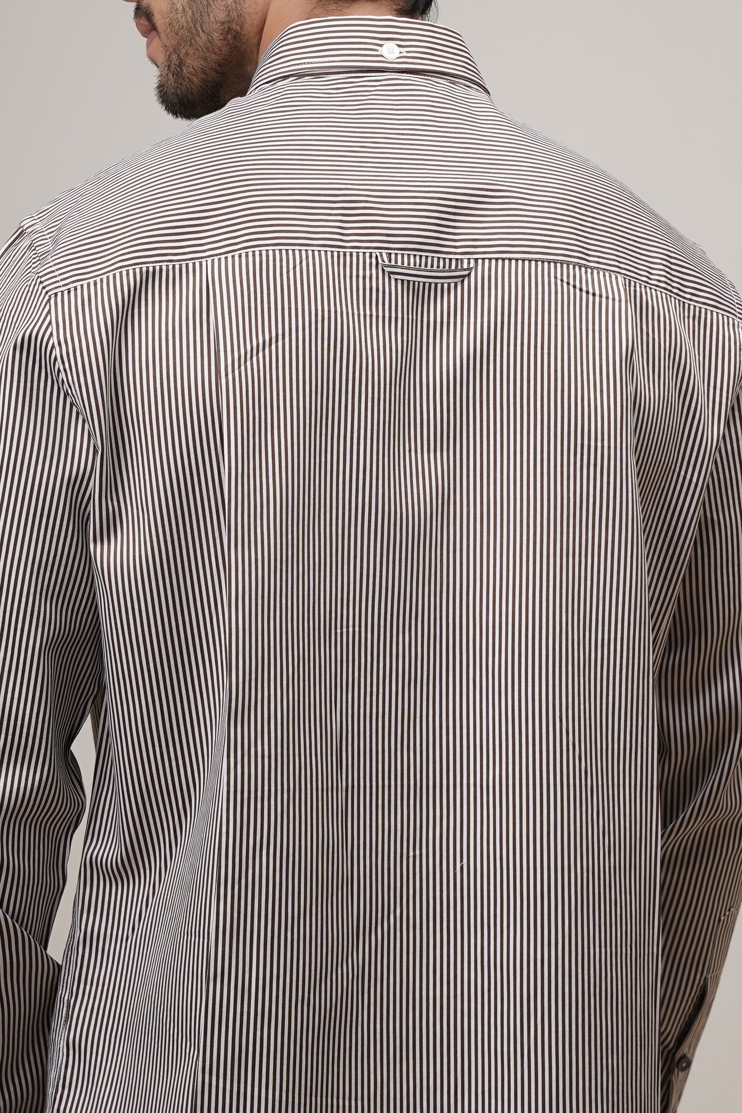 Classic Fit Striped Cotton Shirt