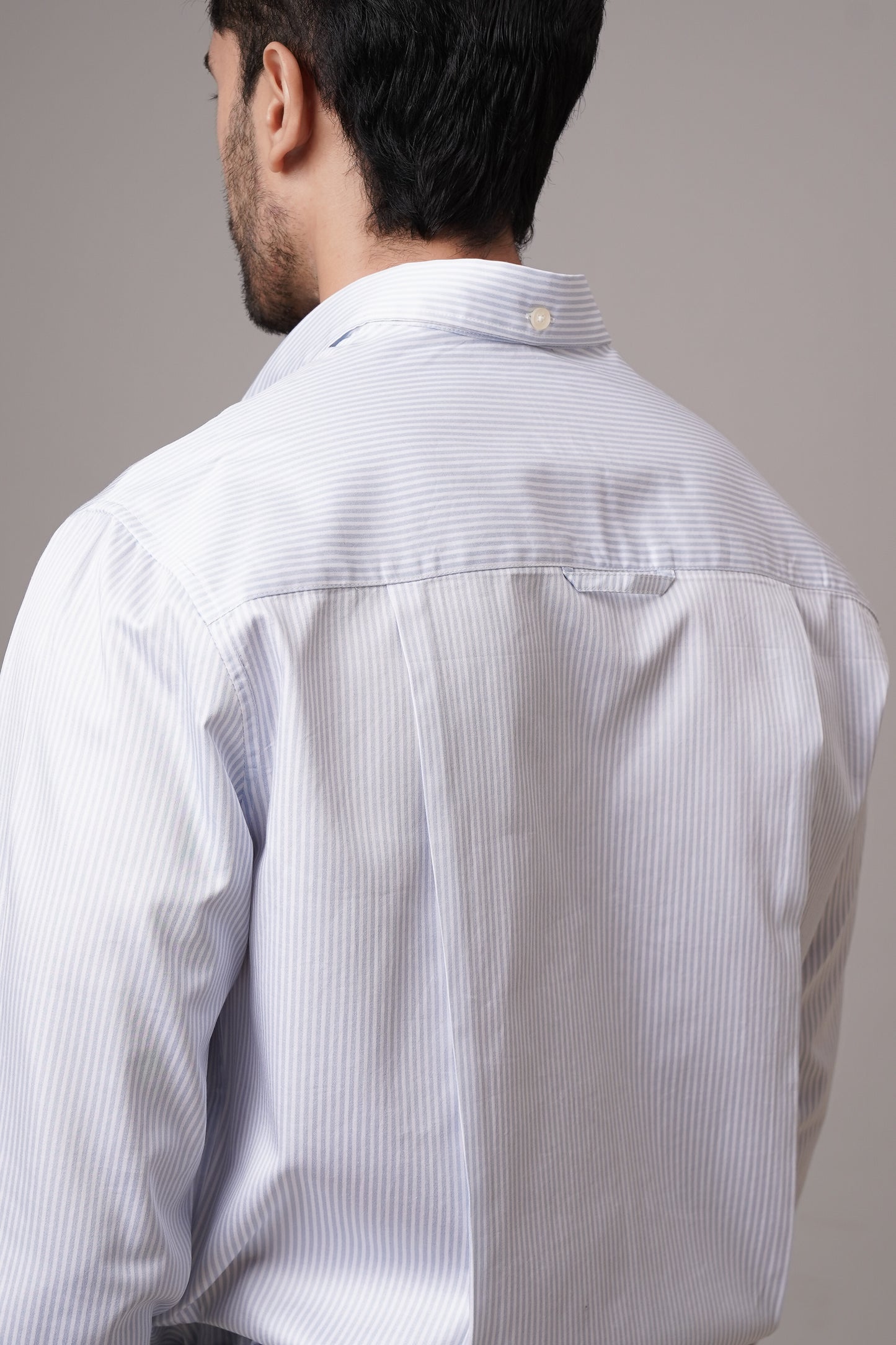 Regular Classic Fit Striped Cotton Shirt