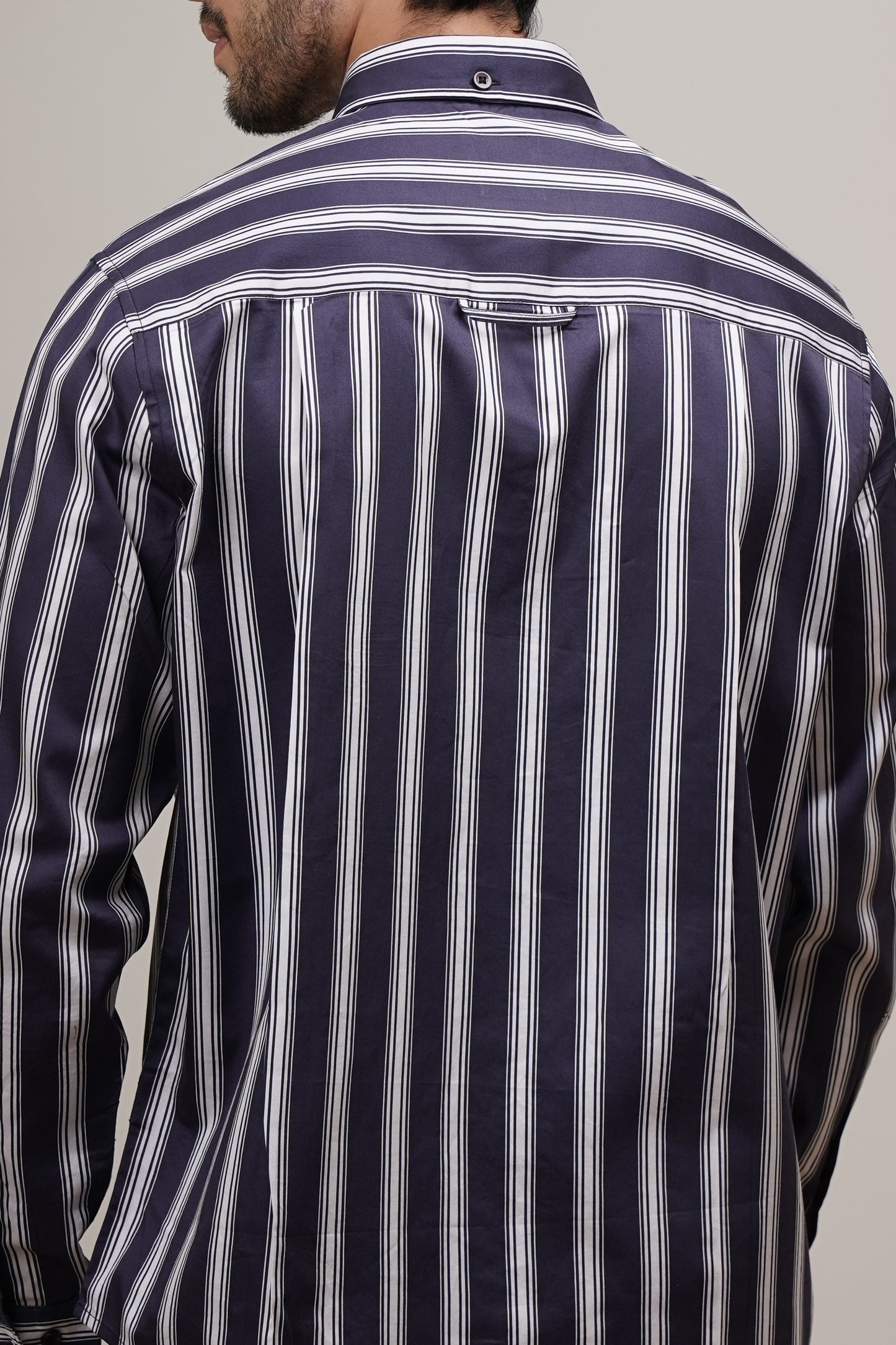 Classic Fit Striped Cotton Shirt