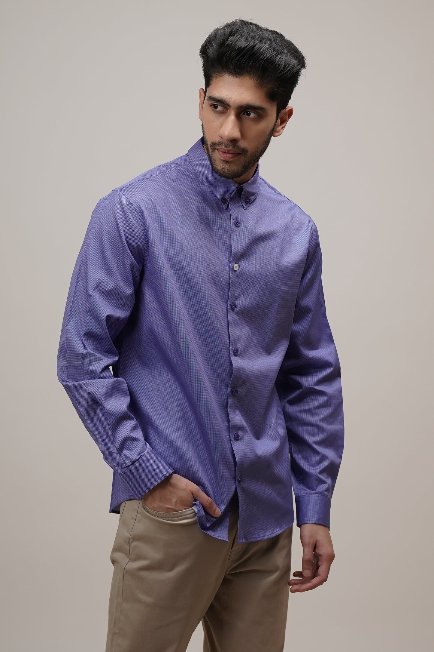 Regular Classic Fit Checkered Cotton Shirt