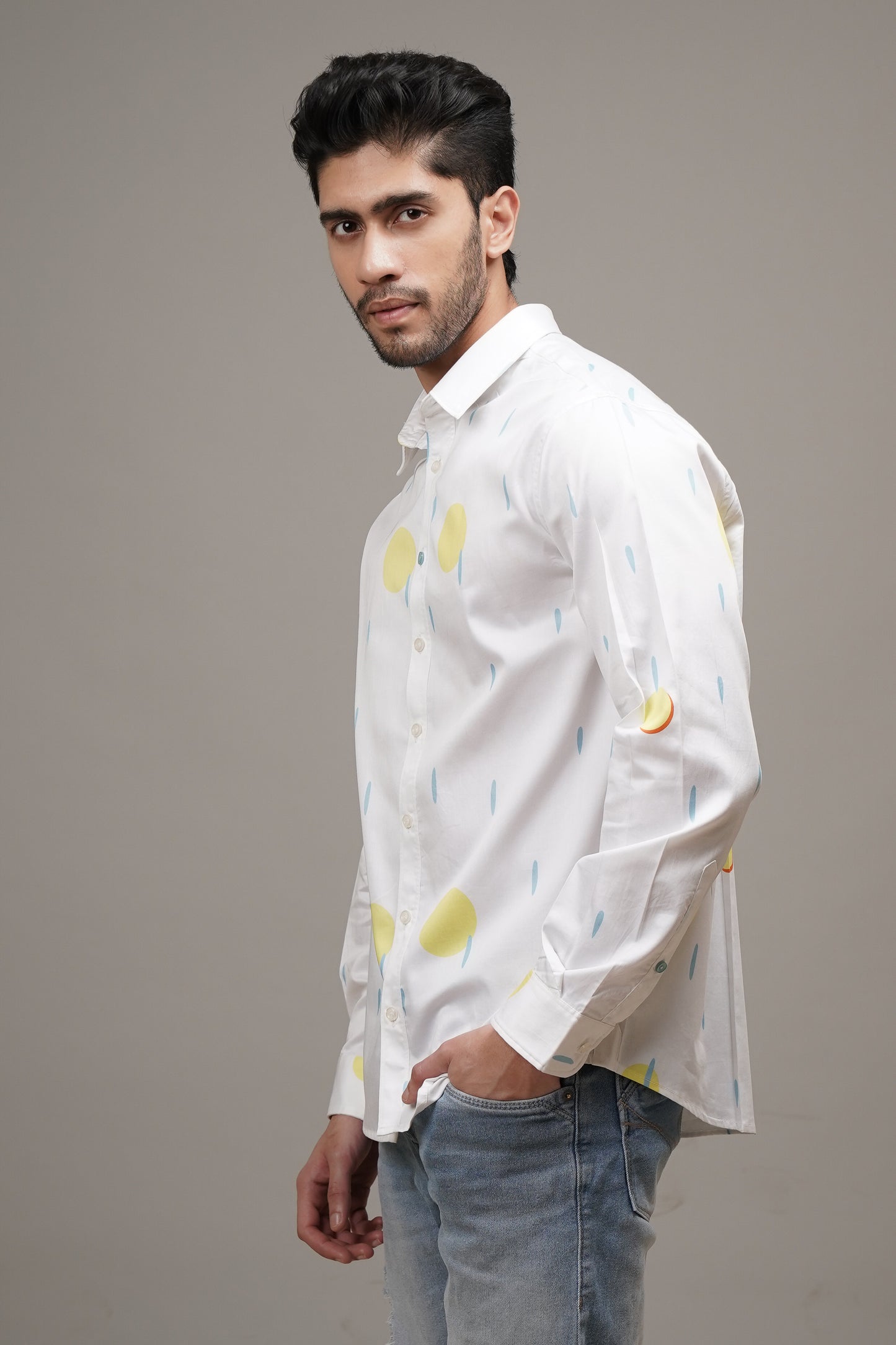 Regular Fit ‘Raindrop Radiance’ Print Shirt