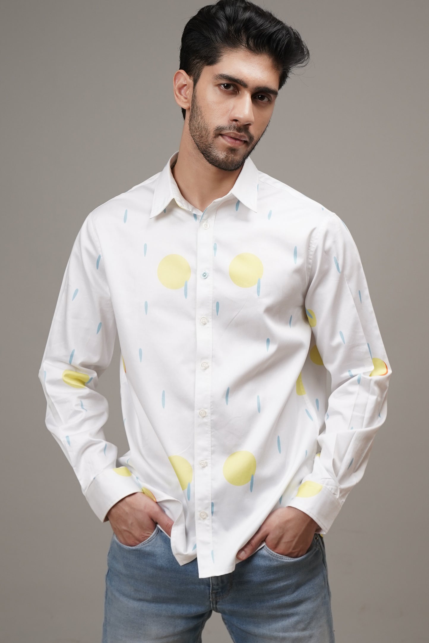 Regular Fit ‘Raindrop Radiance’ Print Shirt