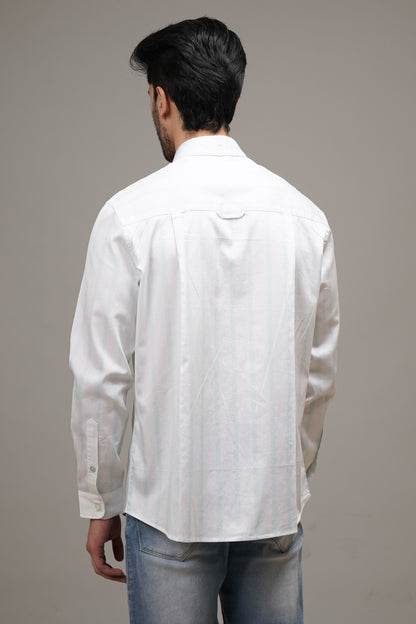 Regular Classic Fit Striped Cotton Shirt