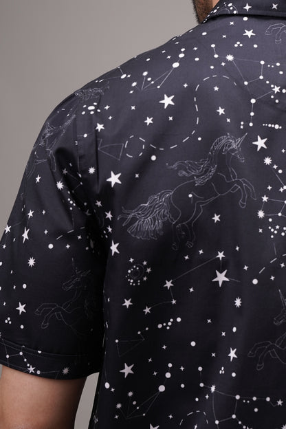 Regular Fit 'Cosmic Gallop’ Print Shirt