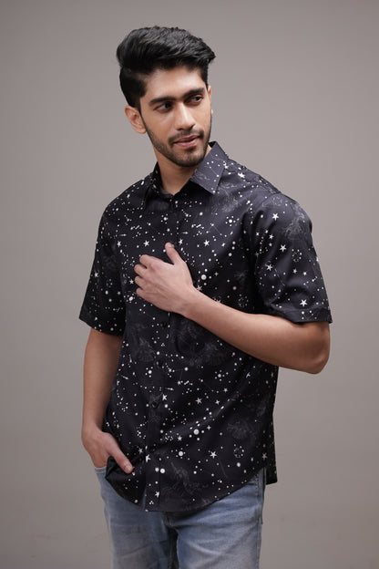 Regular Fit ‘Cosmic Gallop’ Print Shirt