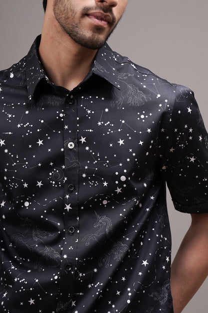 Regular Fit ‘Cosmic Gallop’ Print Shirt