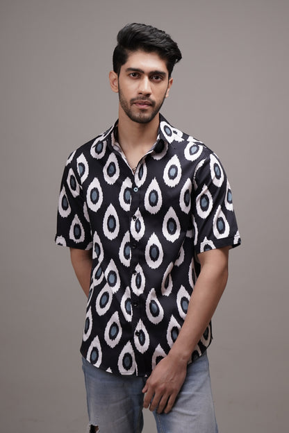 Regular Fit ‘Ember Essence’ Print Shirt