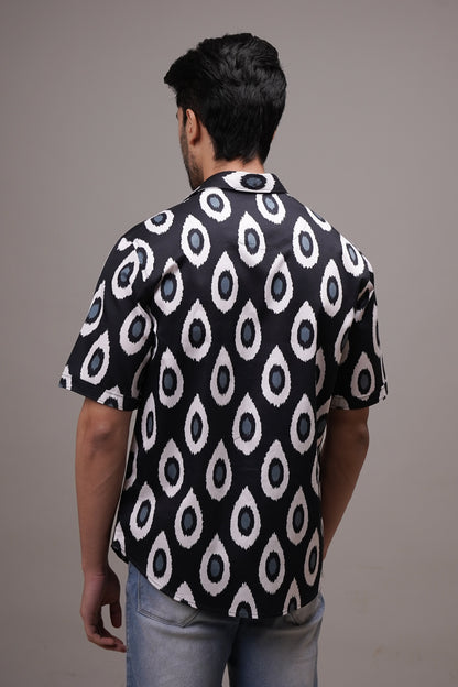 Regular Fit ‘Ember Essence’ Print Shirt