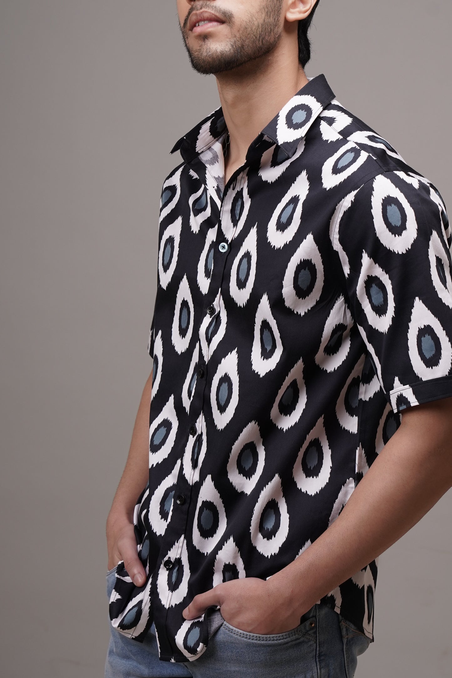 Regular Fit ‘Ember Essence’ Print Shirt