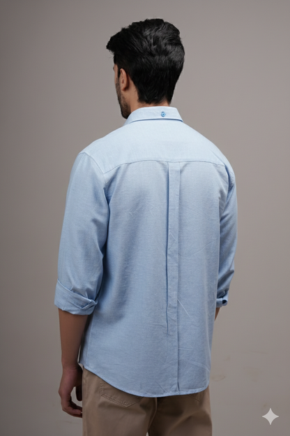 Sky Blue Linen Shirt