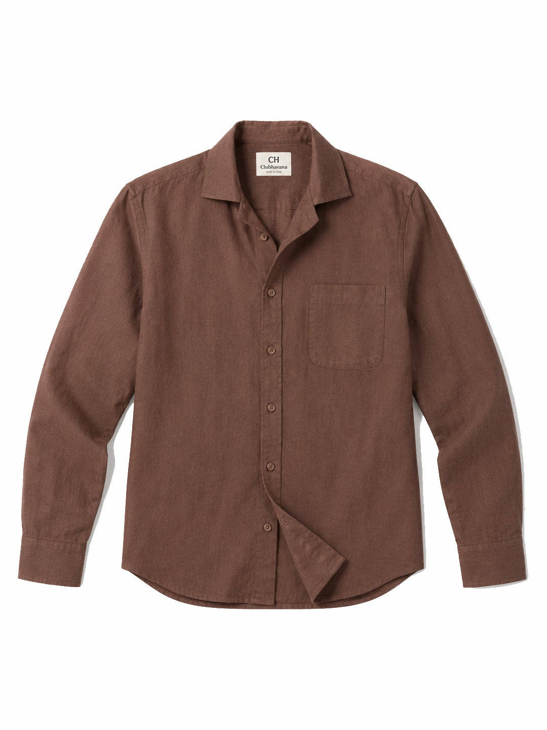 Driftwood Brown Linen Shirt